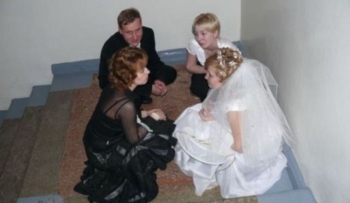 Очень смешные свадебные фото (часть 1)