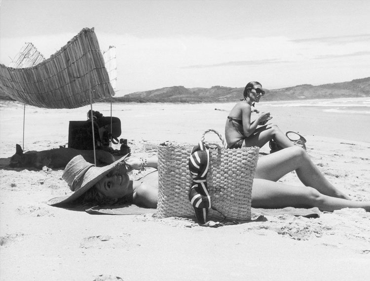 Beach Reminiscence: Delightful Retro Photo Selection